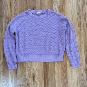 Pact Women's Lavender Crew Neck Sweater XS